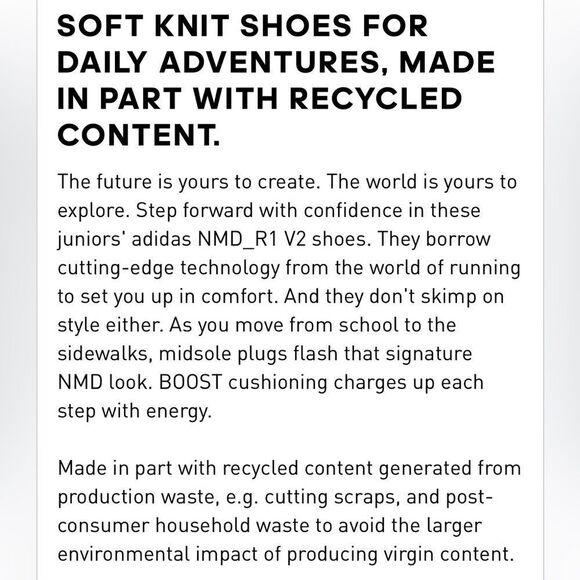 GUC Boys Adidas NMD R1 V2 (size 6) - Picture 11 of 11